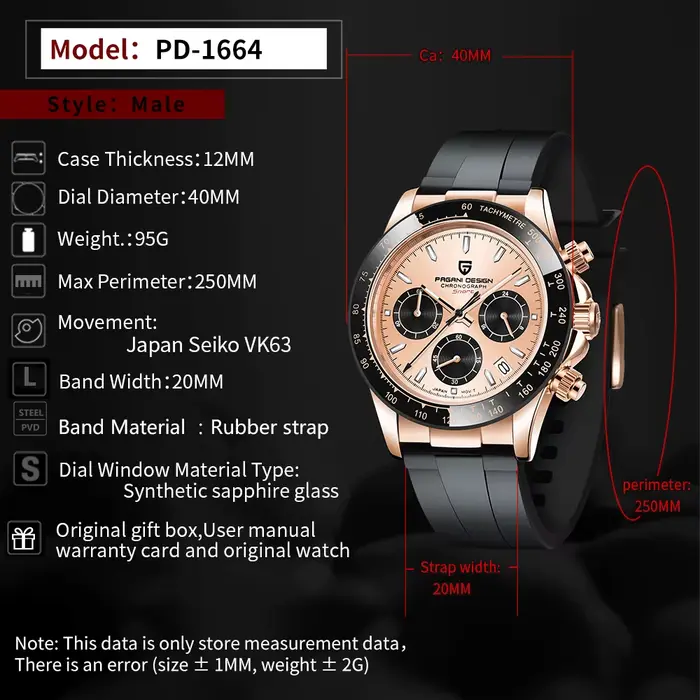 Montres Pagani Design 2026 Montres-bracelets à Quartz pour Hommes Chronographe Élégant en Acier Inoxydable Occasions Spéciales