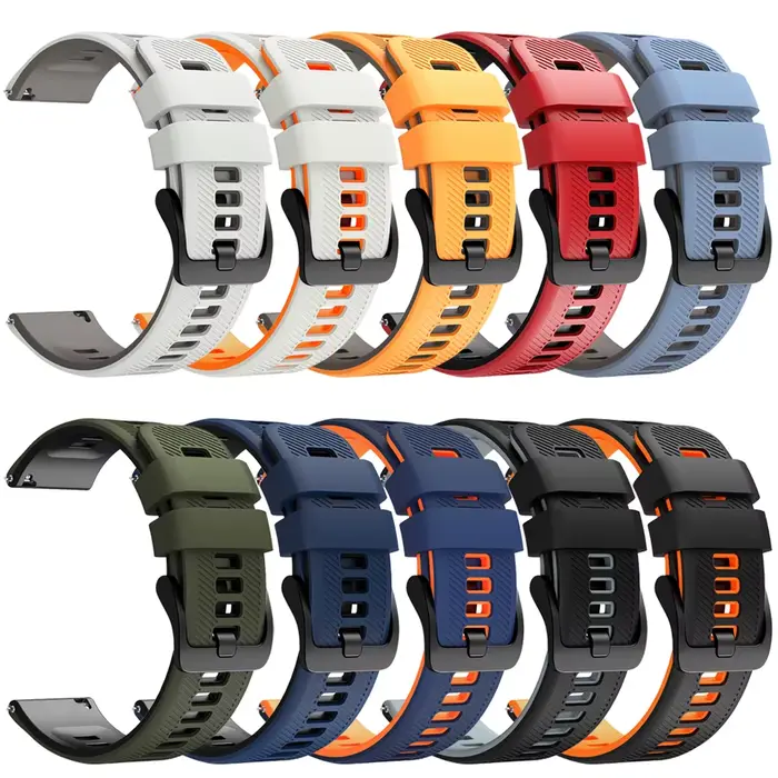 Bracelet de sport en Silicone de 22mm