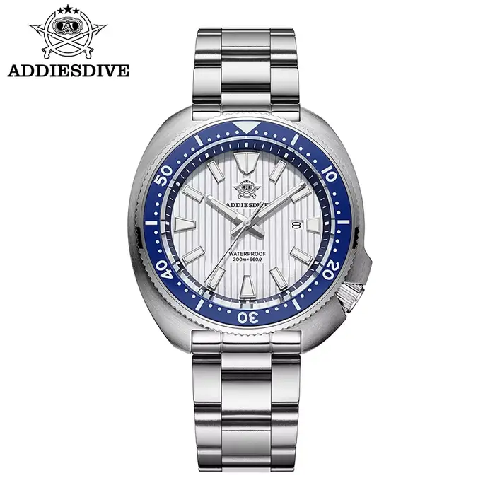 ADDIESDIVE montre de plongée pour hommes 200 montre à Quartz en verre saphir étanche BGW9 montre de 