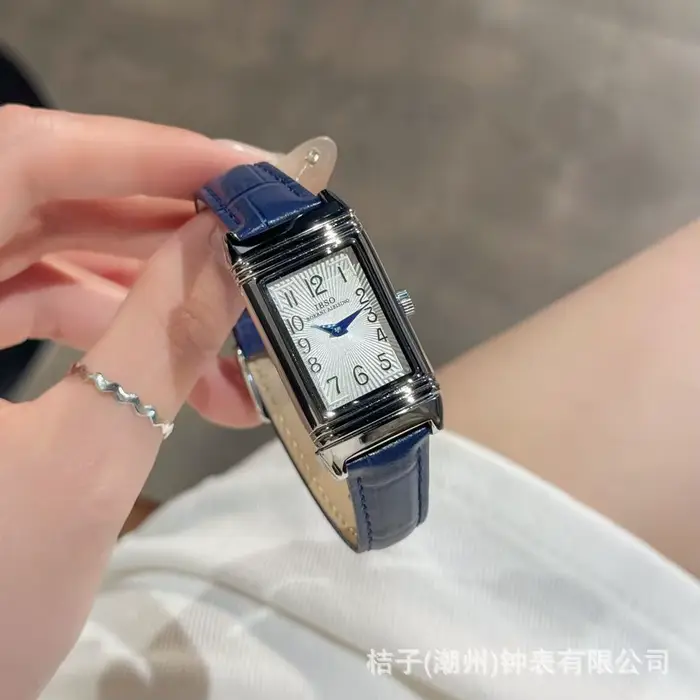 Montre à quartz Re-verso pour femme avec un diamètre de 36 mm d'épaisseur de 10 mm