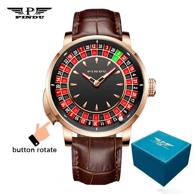 PINDU-Montre Mécanique en Acier Inoxydable NH35A pour Homme, Marque de Luxe, Version Améliorée, Roul