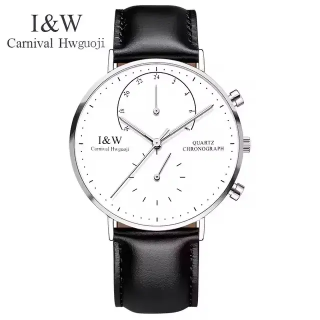 Carnaval marque montres de luxe pour homme mode étanche or Rose argent horloge militaire hommes
