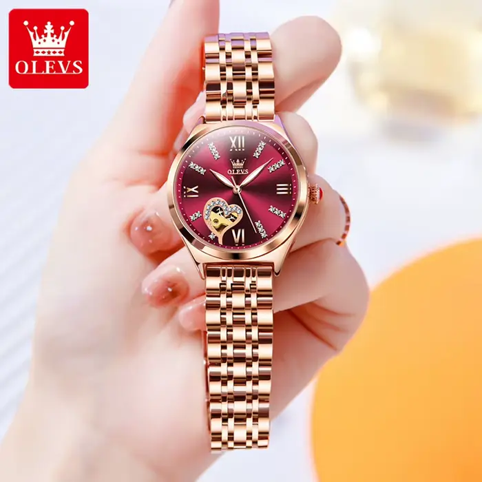 OLEVS 6636 femmes montre mode échelle romaine