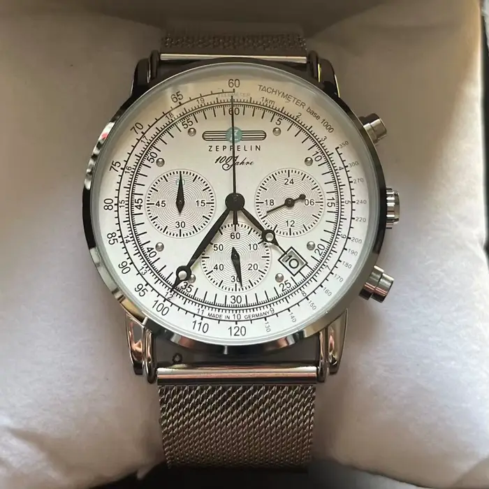 Montre Classique Homme Business et Loisirs, Chronographe Multifonctionnel à Trois Cadrans avec Secon