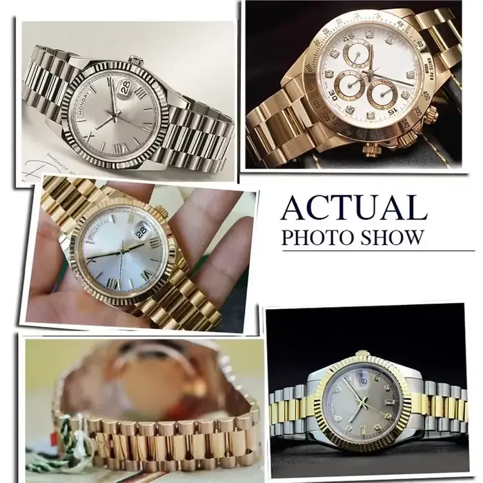 Bracelet de montre en acier inoxydable pour homme et femme couleur beige blanc noir bleu rose noir blanc gris de charbon styles traditionnels robustes pour activités sportives et soirées chic