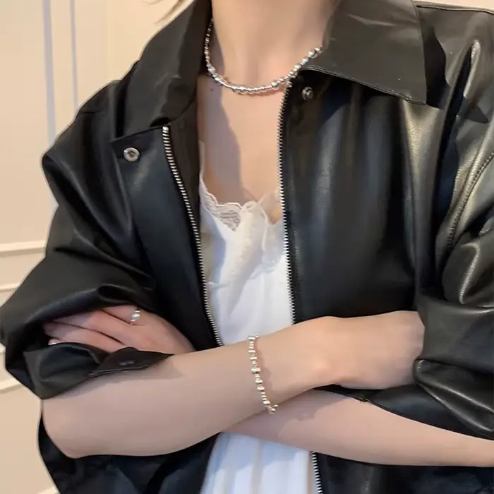 Bracelet en argent regardé 925 pour femme