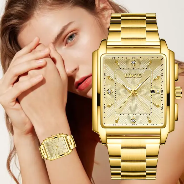 Montre Femme LIGE 2026 Lumineuse avec Calendrier