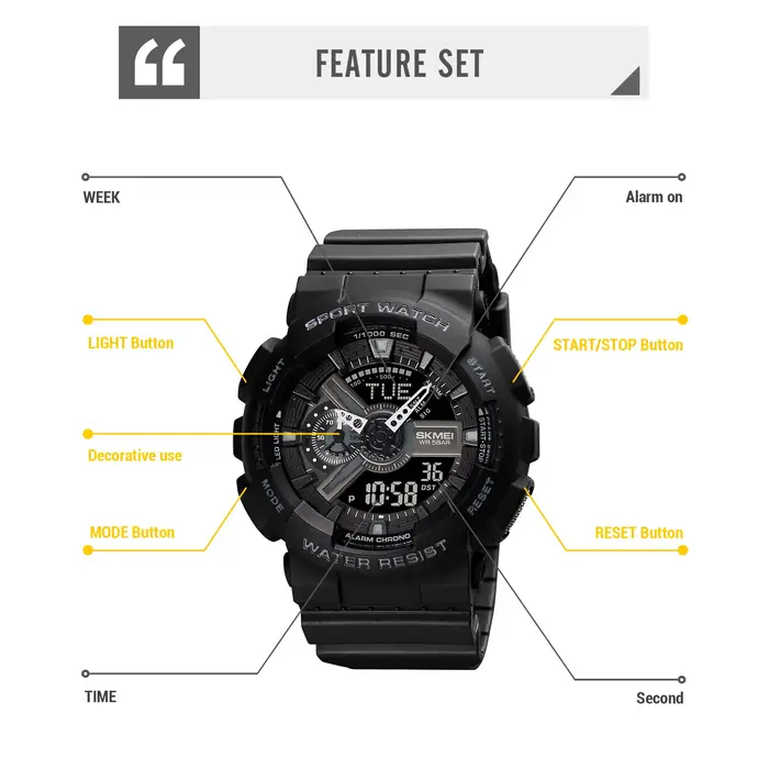 SKMEI heure mondiale lumière LED montres électroniques numériques pour hommes femmes sport montre à Quartz étanche