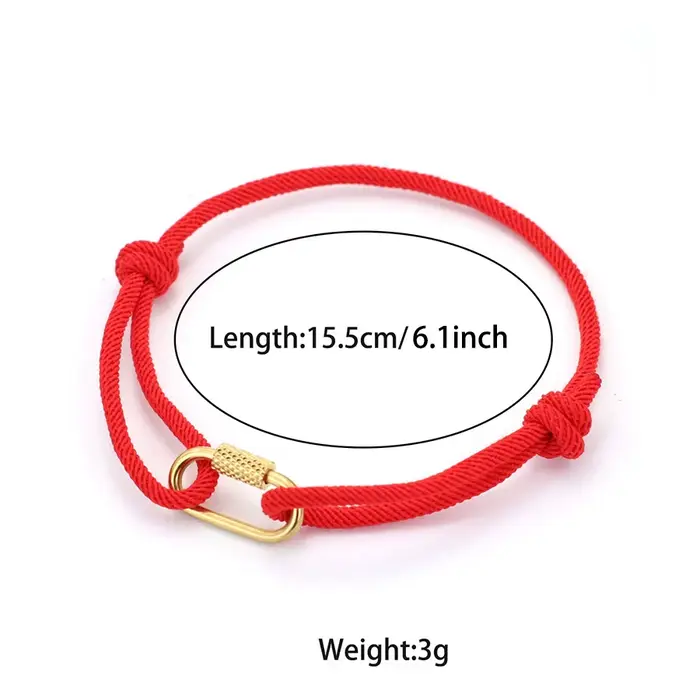 Bracelet en chaîne de corde fait à la main pour hommes