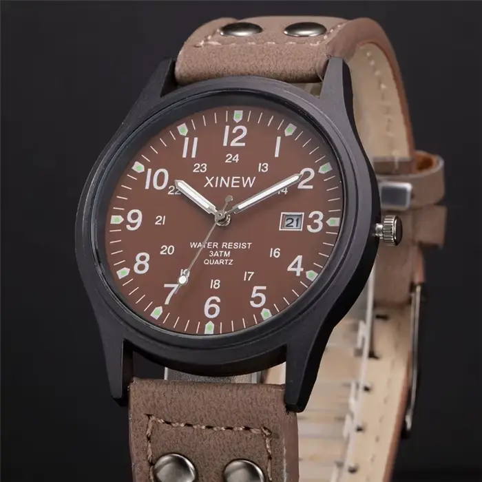 Montre de marque à quartz pour homme