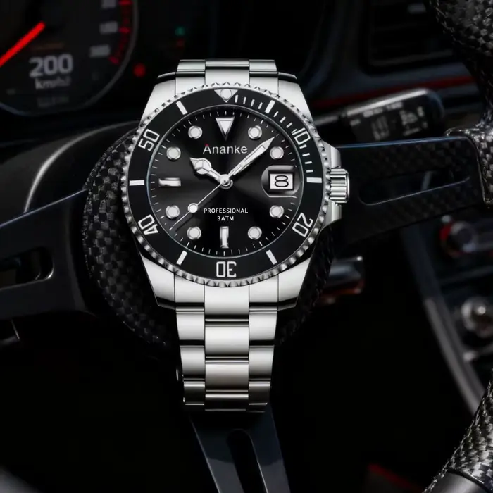 2025 nouveaux hommes montres de sport de luxe montres à Quartz étanche bracelet en acier inoxydable 