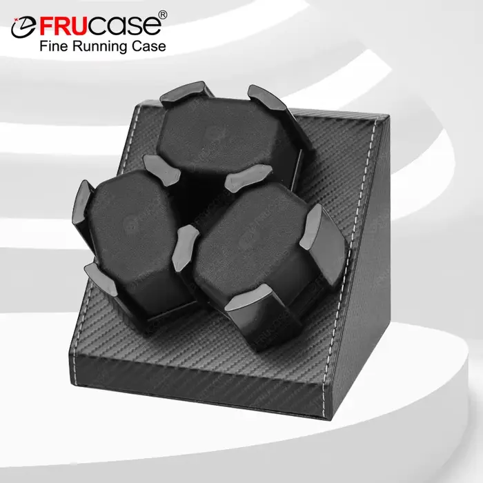 FRUCASE Remontoir de montre pour montres automatiques Remontoir automatique pour 3 montres Boîte de 