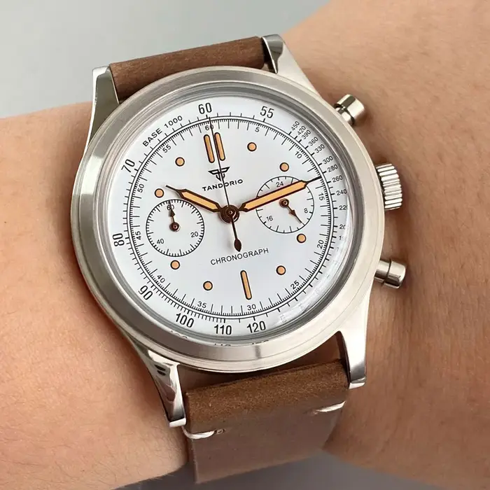Tandorio – montre Vintage à Quartz noir pour hommes