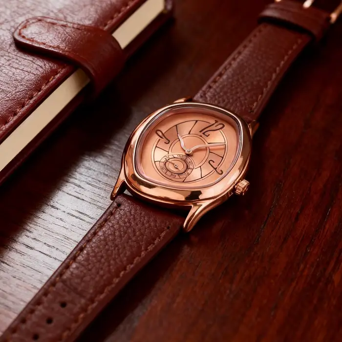 Nouvelle montre torsadée effet fondant pour hommes et femmes