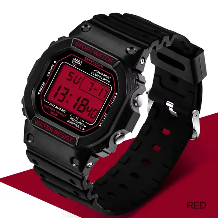 Montre numérique SANDA2025 329 pour hommes