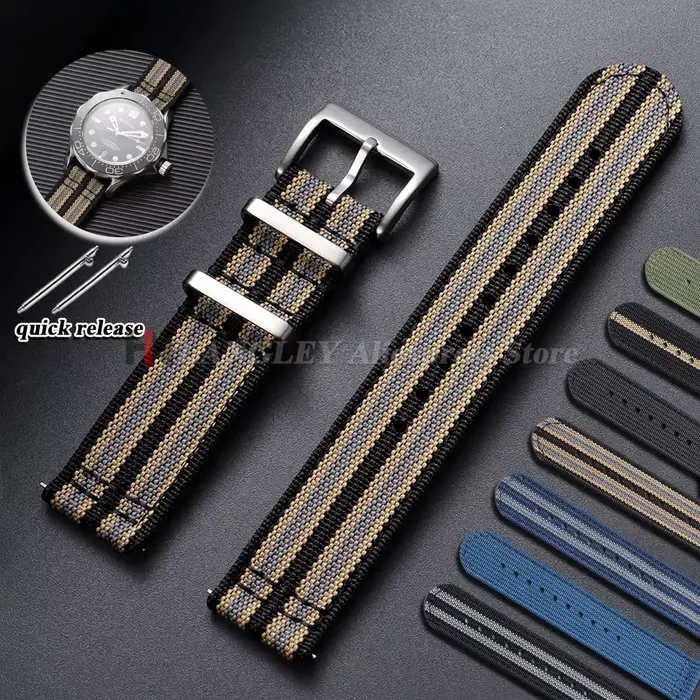 Bracelet de montre en nylon de qualité supérieure pour Tudor