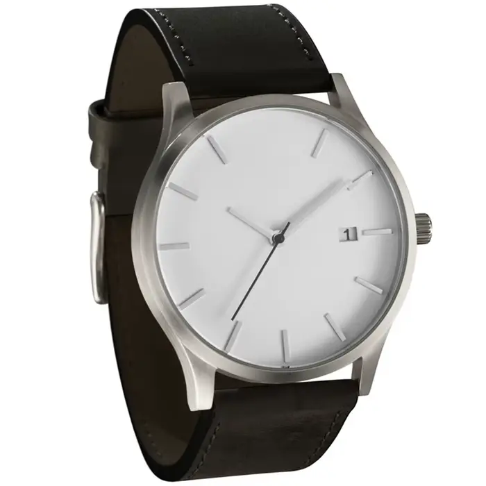 Montre de sport en cuir pour hommes, horloge à quartz décontractée, calendrier, mode, nouveau