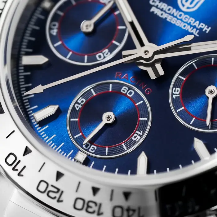 Watchdives Wd16500 V2 VK63 chronographe montre à Quartz saphir acier lunette montres de sport homme BGW9 10Bar montres-bracelets étanches