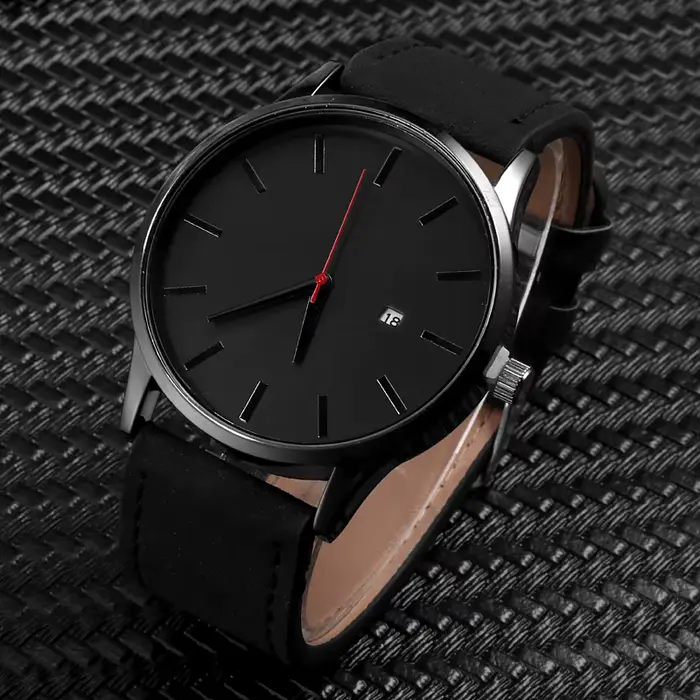 Montre de sport en cuir pour hommes