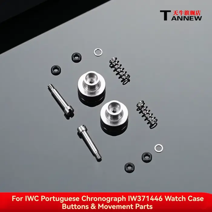 Pour IWC chronographe portugais IW371446 boîtier de montre boutons pièces de mouvement