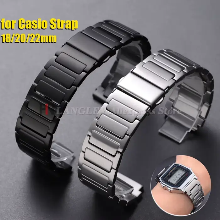 Bracelet de montre en acier inoxydable pour Casio