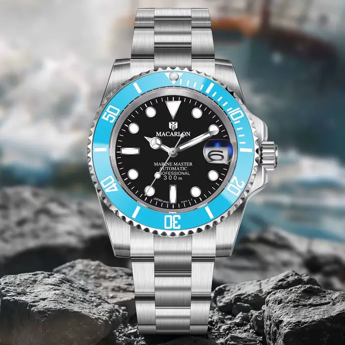 Nouvelle montre mécanique MACARLON Design 41 mm pour homme