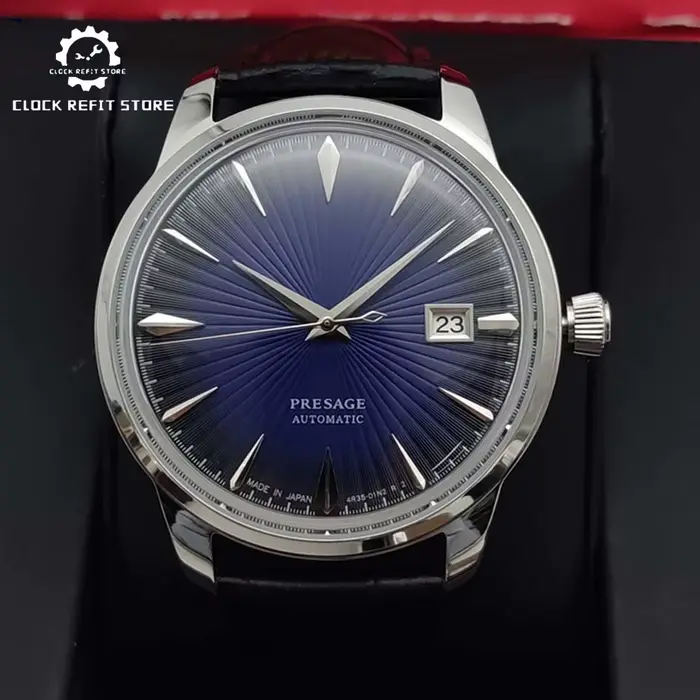 Montre mécanique automatique ronde vintage pour hommes occasionnels élégantes à offrir pour hommes occasions spéciales