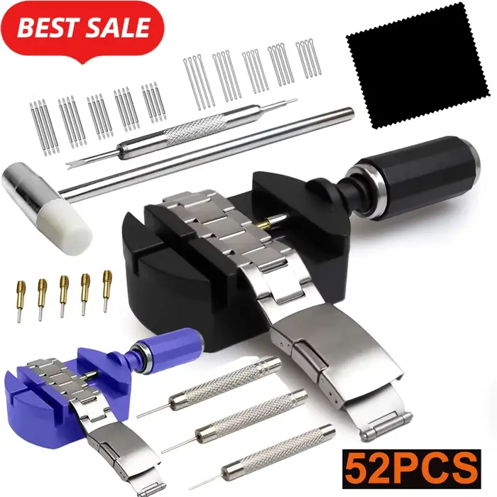 Kit d'outils de réparation de montres en métal pour l'élimination des maillons de bracelet et l'ajustement