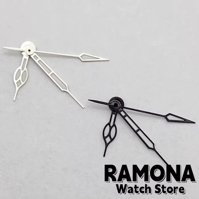 Aiguilles de montre Ramona en vert Shoous pour montres à mouvement automatique pour femmes et hommes, aiguilles interchangeables lumineuses pour horloges automatiques et montres mécaniques