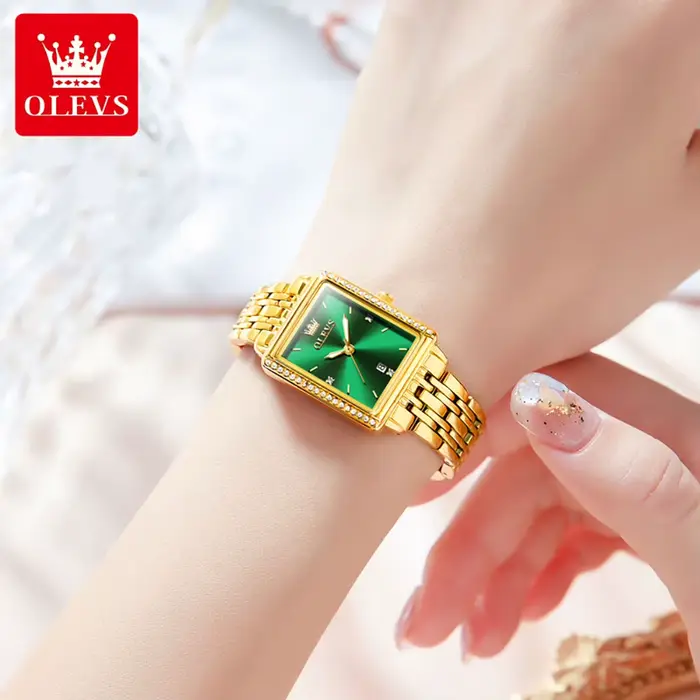 OLEVS 9995 montre pour femme de luxe élégant Quartz dames montre-bracelet haut de gamme étanche lumineux Date