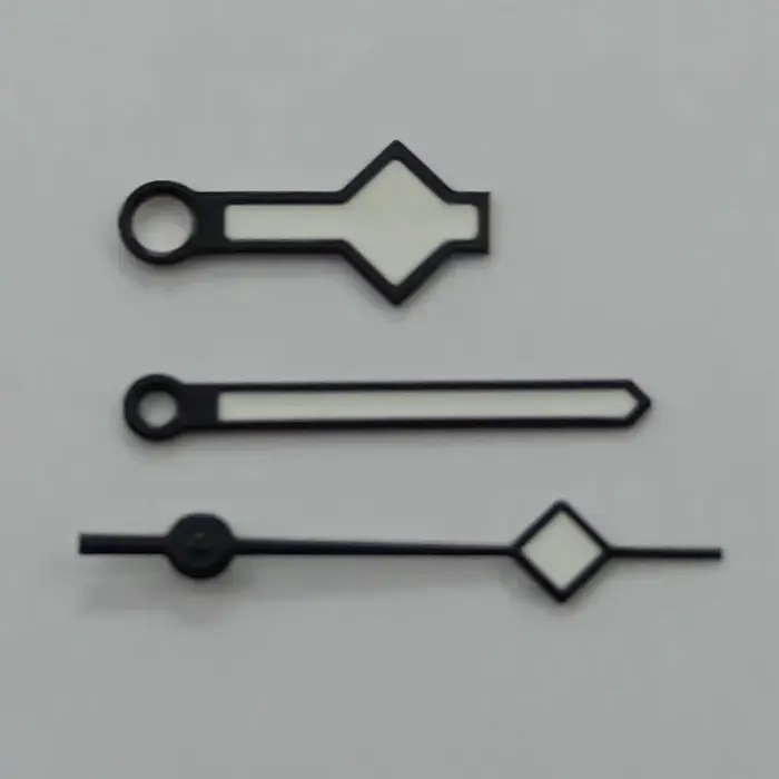 Aiguilles de montre lumineuses en forme de flocon de neige, argent, or, Rose, noir, adaptées au mouv