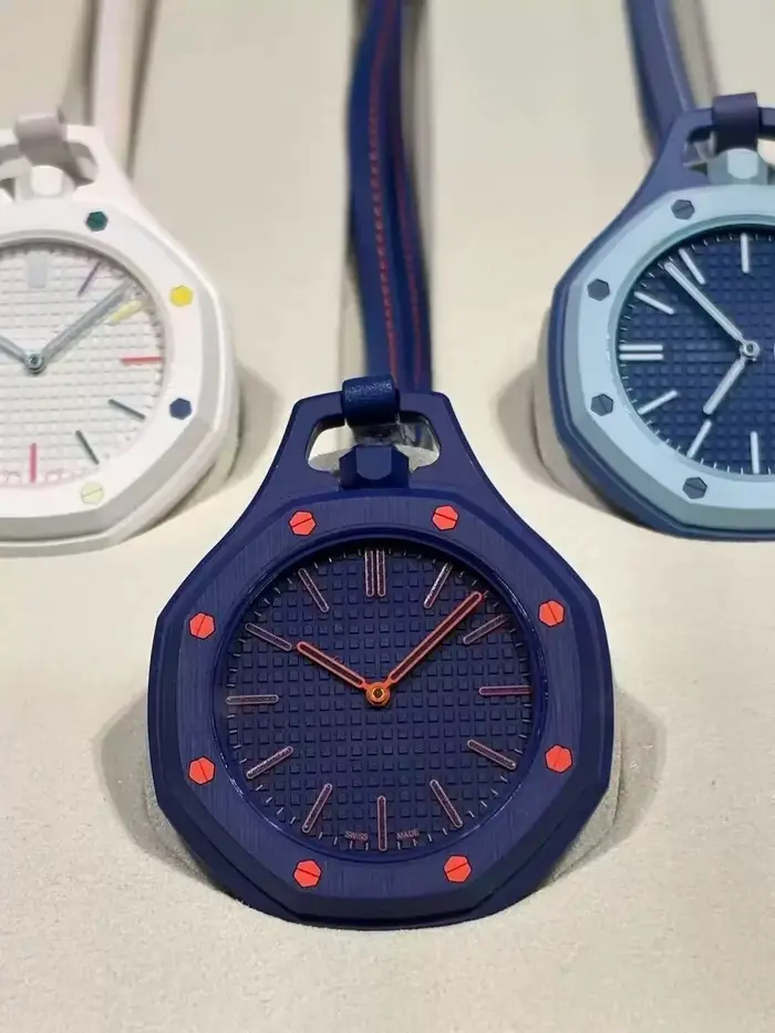 Nouvelle montre de poche octogonale style pop, 26 ans, mouvement à quartz, couleur bonbon