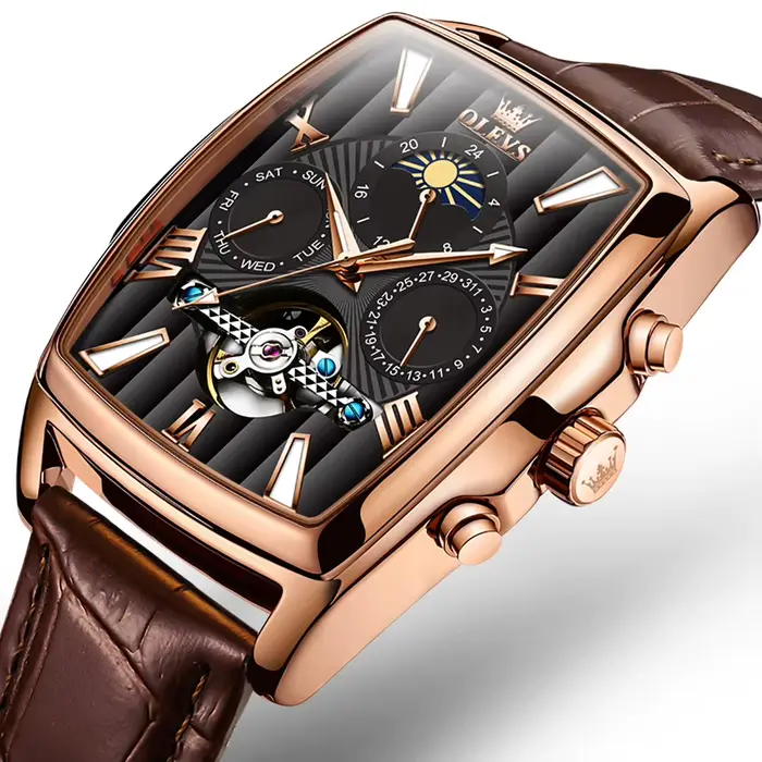 Montre-bracelet mécanique automatique pour homme