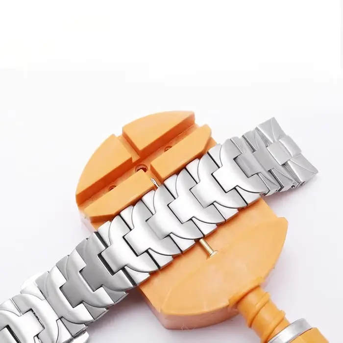 Pour Panerai Luminor série argent noir 24 22mm Pam 441111 Bracelet de montre en acier inoxydable solide antirouille