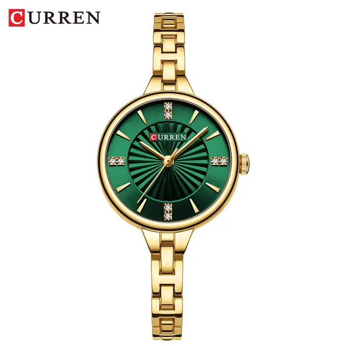 Montre Curren élégante en acier inoxydable pour femmes résistante à l'eau et sophistiquée pour toutes les occasions