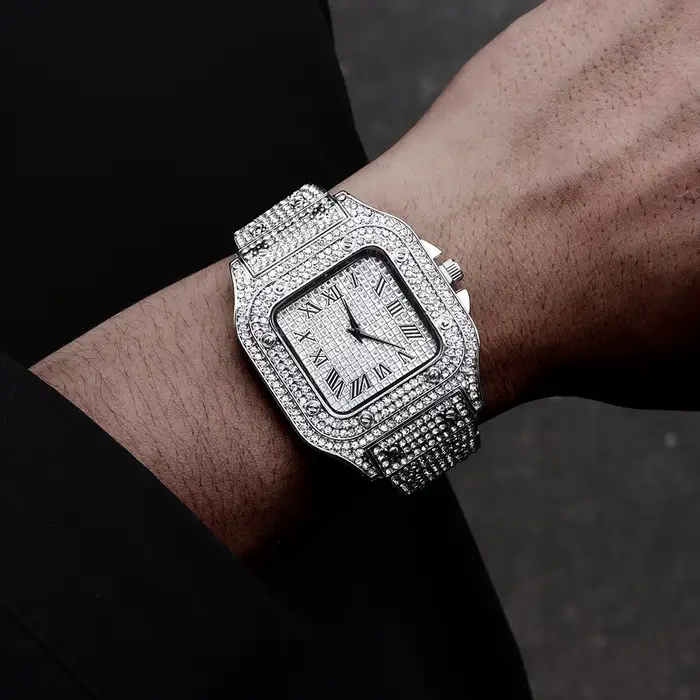 Montre à quartz classique de luxe pour homme