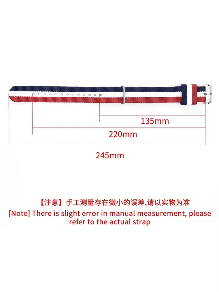 Pour DW Nylon Daniel Wellington Montage couleur toile montre Bracelet hommes femmes pur noir bleu blanc rouge avec outil poignet