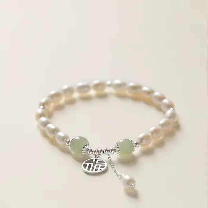 Bracelet de perles de culture d'eau douce pour femme