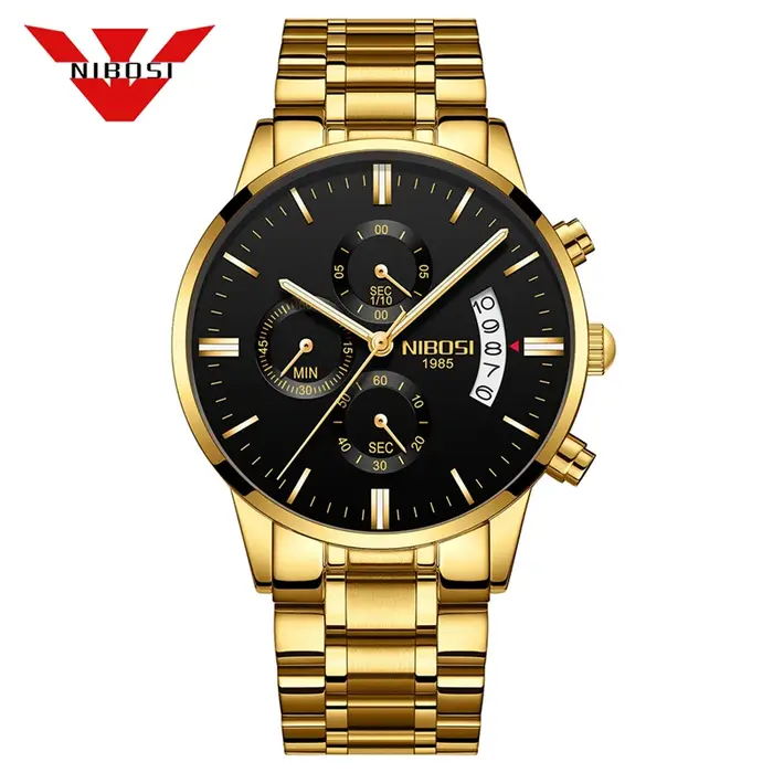 NIBOSI hommes montres de luxe haut marque Relogio Masculino célèbre