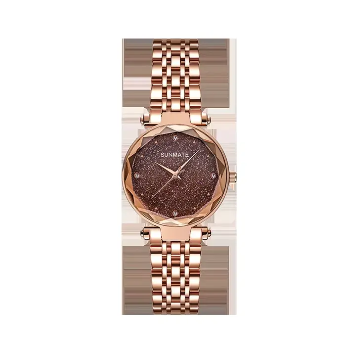 Montre habillée de luxe pour femme avec design All-Star, acier inoxydable élégant, montre à quartz é