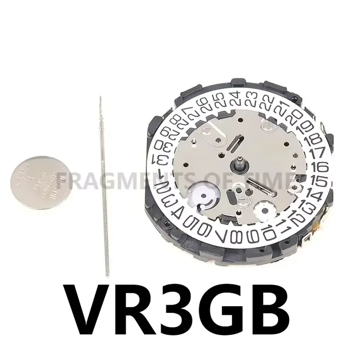 Nouveau et Lmport japon VR3GA mouvement 6 aiguilles 3 heures calendrier VR3G mouvement à Quartz mont