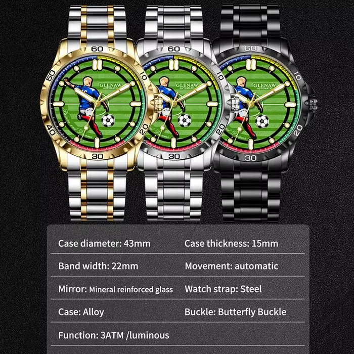 Montre mécanique GLENAW tendance