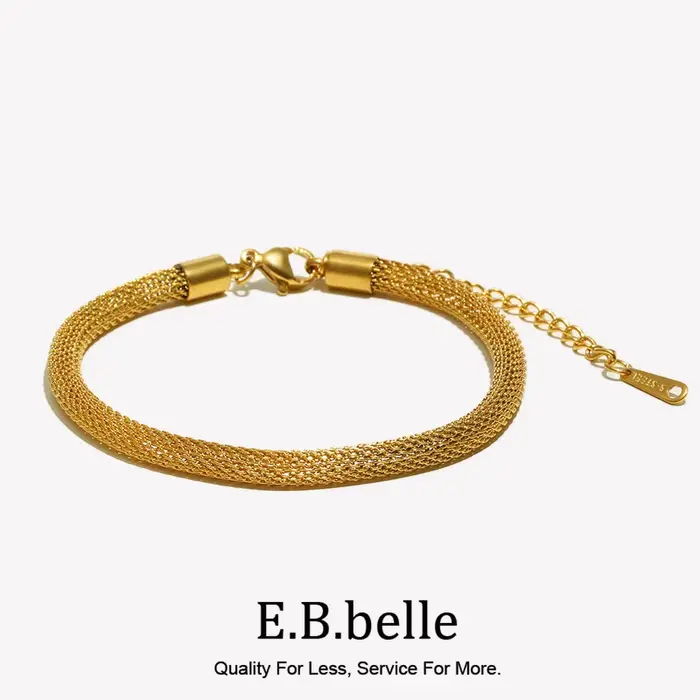 E.B.belle – Bracelet chaîne en maille creuse