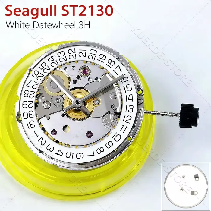 Mouvement mécanique automatique Seagull ST2130, 28 rubis, 28800 bph, 48 heures, remplacement du mouv
