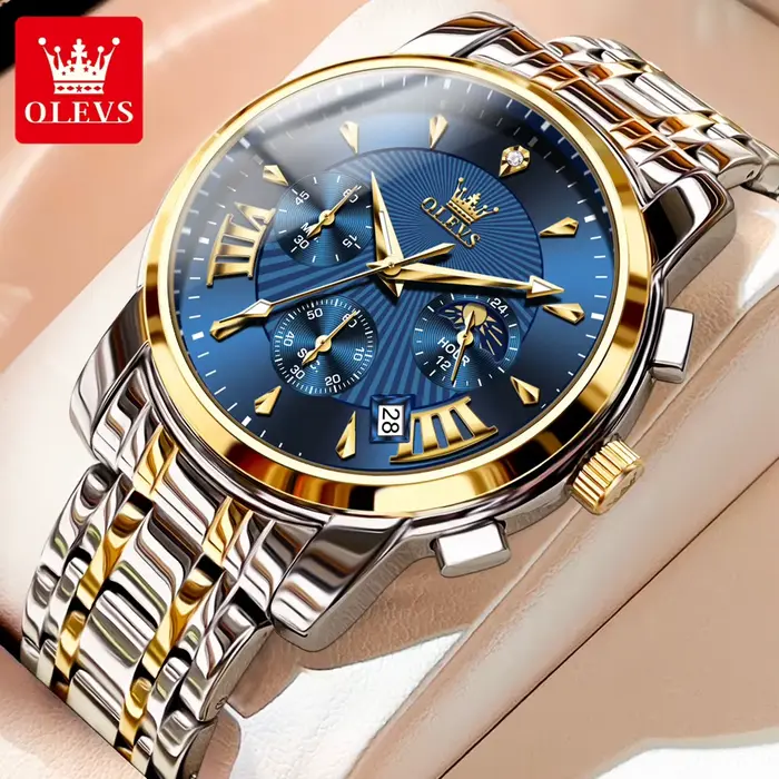 Montres pour hommes OLEVS 2892, marque haut de gamme, chronographe multifonctionnel, montre-bracelet