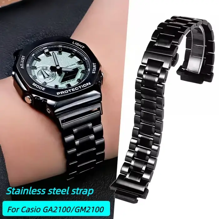 Bracelet en acier inoxydable GA2100 pour Casio G-SHOCK