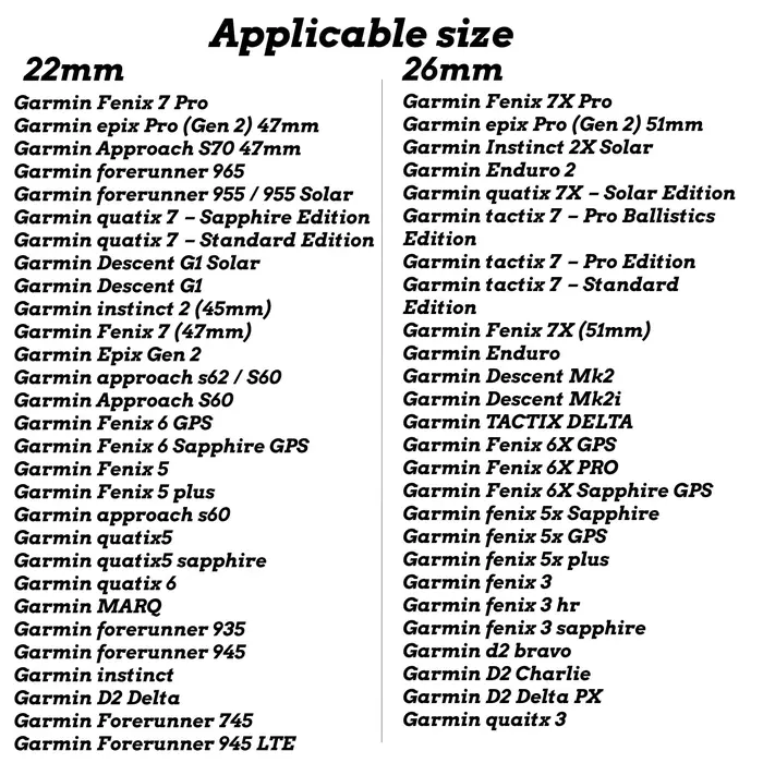 Bracelet de montre en nylon pour Garmin Fenix 6 6X Pro 5 5X 7 7X Fenix 8 fixation rapide largeur 22 26 mm multicolore pour homme femme