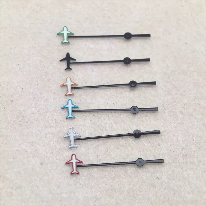 Pièces de Modification de montre de série de thème d'aviation de pilote d'occasion de forme d'avion avec des mouvements