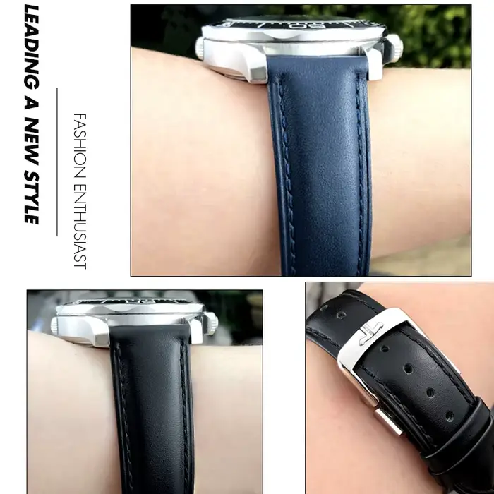Bracelet de montre en cuir véritable
