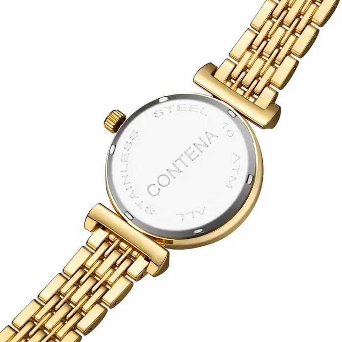 Montre en acier inoxydable avec cadran rond et affichage chiffre romain pour femmes occasions spéciales élégantes